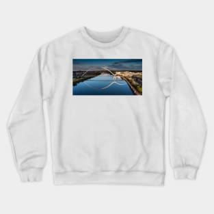 The Infinity Bridge, Stockton on Tees Crewneck Sweatshirt